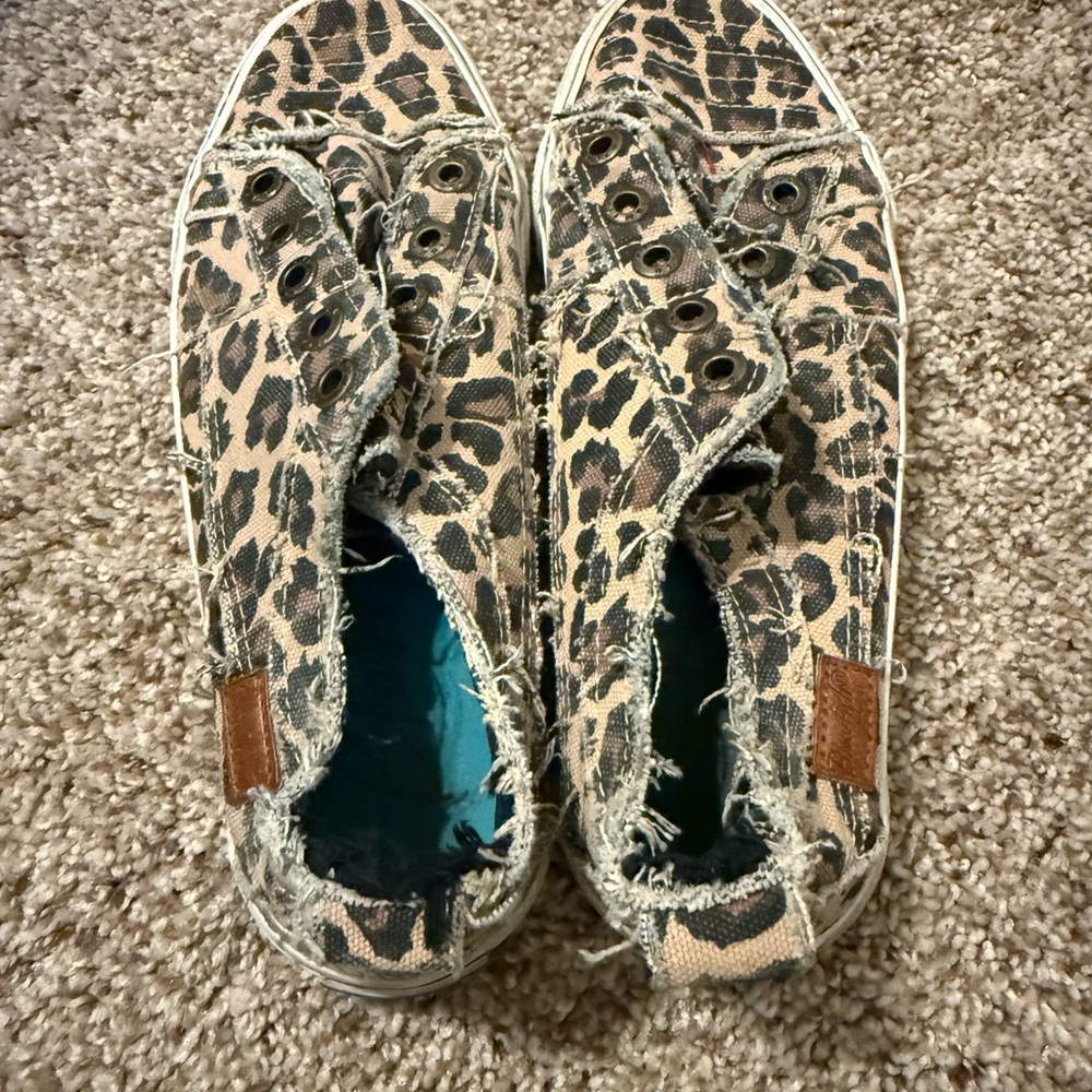 Blowfish Leopard Canvas Shoes